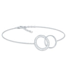 Diamond Eternity Chain Bracelet For Women Natural - ( HI-SI ) - Rosec Jewels