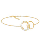 Diamond Eternity Chain Bracelet For Women Natural - ( HI-SI ) - Rosec Jewels
