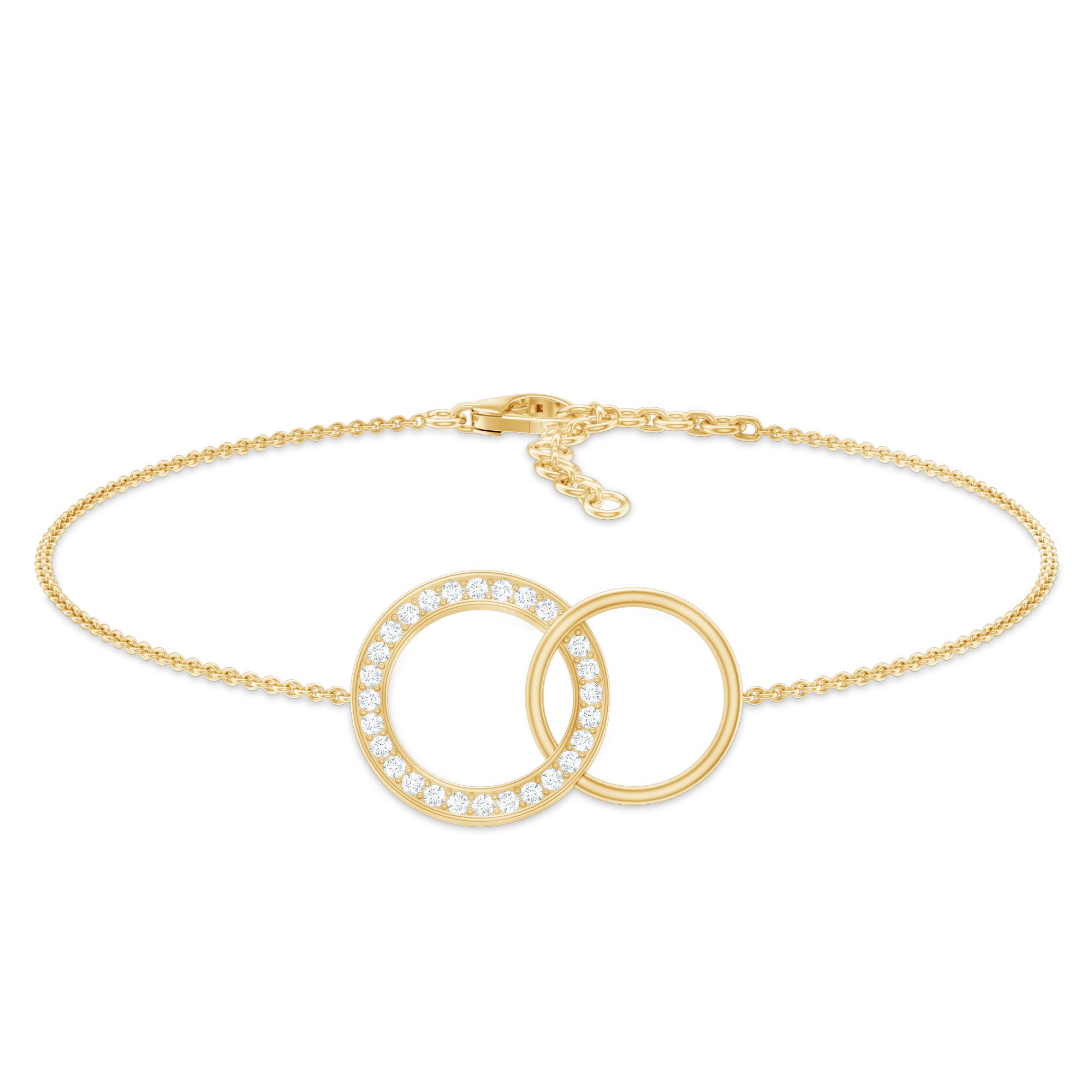 Diamond Eternity Chain Bracelet For Women Natural - ( HI-SI ) - Rosec Jewels