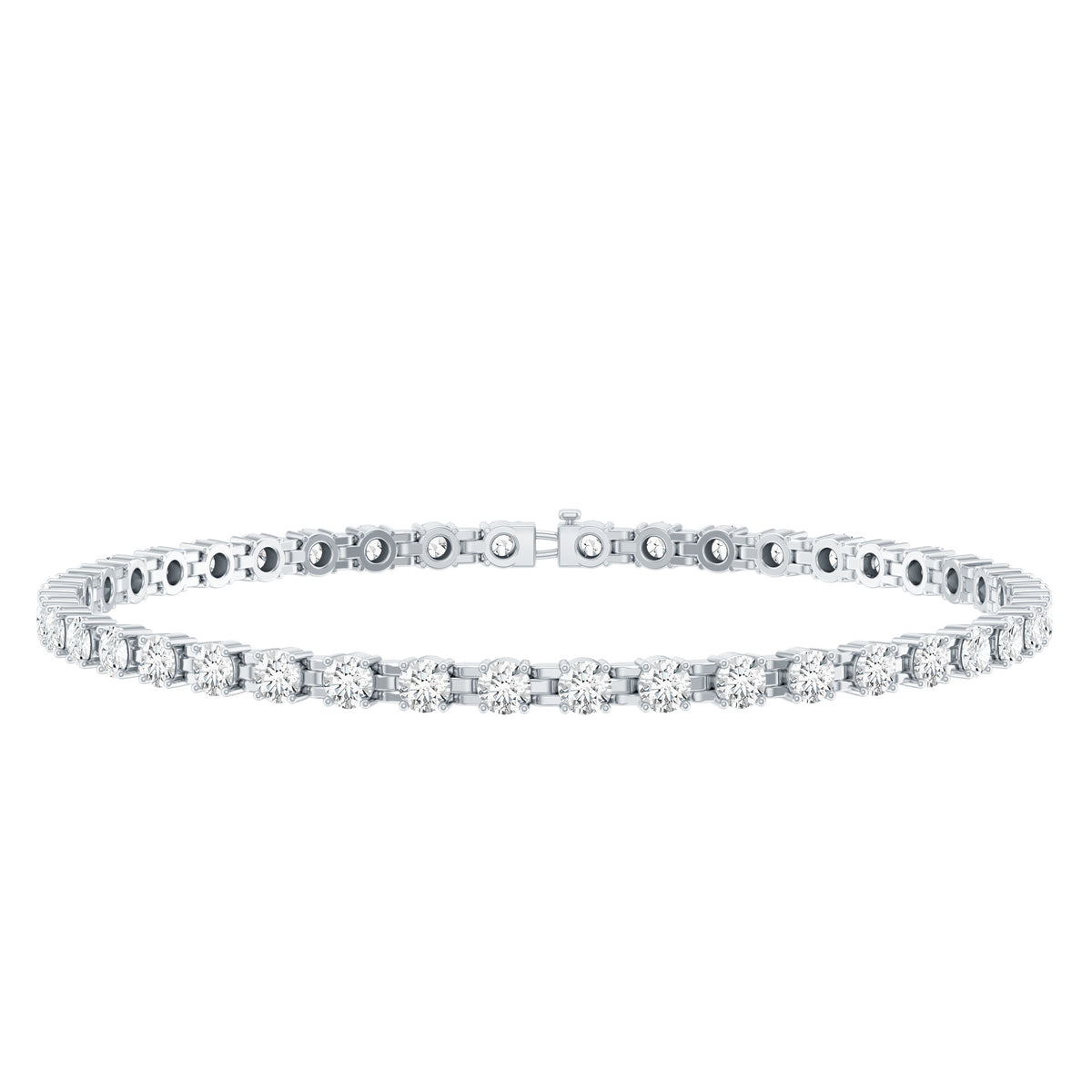 Certified Moissanite Eternity Tennis Bracelet for Women D-VS1 - Rosec Jewels