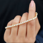 Certified Moissanite Eternity Tennis Bracelet for Women D-VS1 - Rosec Jewels