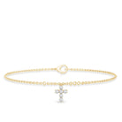 Certified Lab Grown Diamond Cross Bracelet Lab - ( EF-VS ) - Rosec Jewels