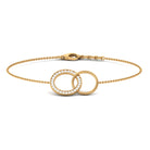 Diamond Eternity Chain Bracelet For Women Lab - ( EF-VS ) - Rosec Jewels