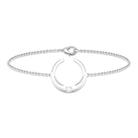 Certified Diamond Moon Chain Bracelet Lab - ( EF-VS ) - Rosec Jewels