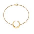Certified Diamond Moon Chain Bracelet Natural - ( HI-SI ) - Rosec Jewels