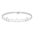 Rosec Jewels-Certified Diamond Star Double Chain Bracelet