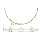 Rosec Jewels-Certified Diamond Star Double Chain Bracelet