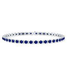 Lab Created Blue Sapphire Tennis Bracelet for Women AAAA - Rosec Jewels