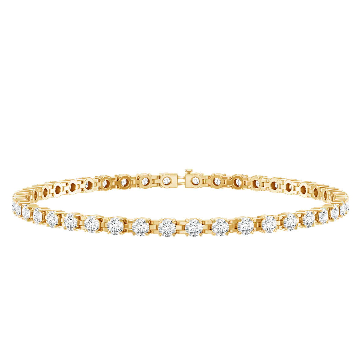 Round Cut Certified Lab Grown Diamond Tennis Bracelet for Women Lab - ( EF-VS ) - Rosec Jewels