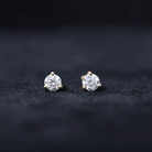 Certified Lab Grown Diamond Solitaire Earrings Lab - ( EF-VS ) - Rosec Jewels