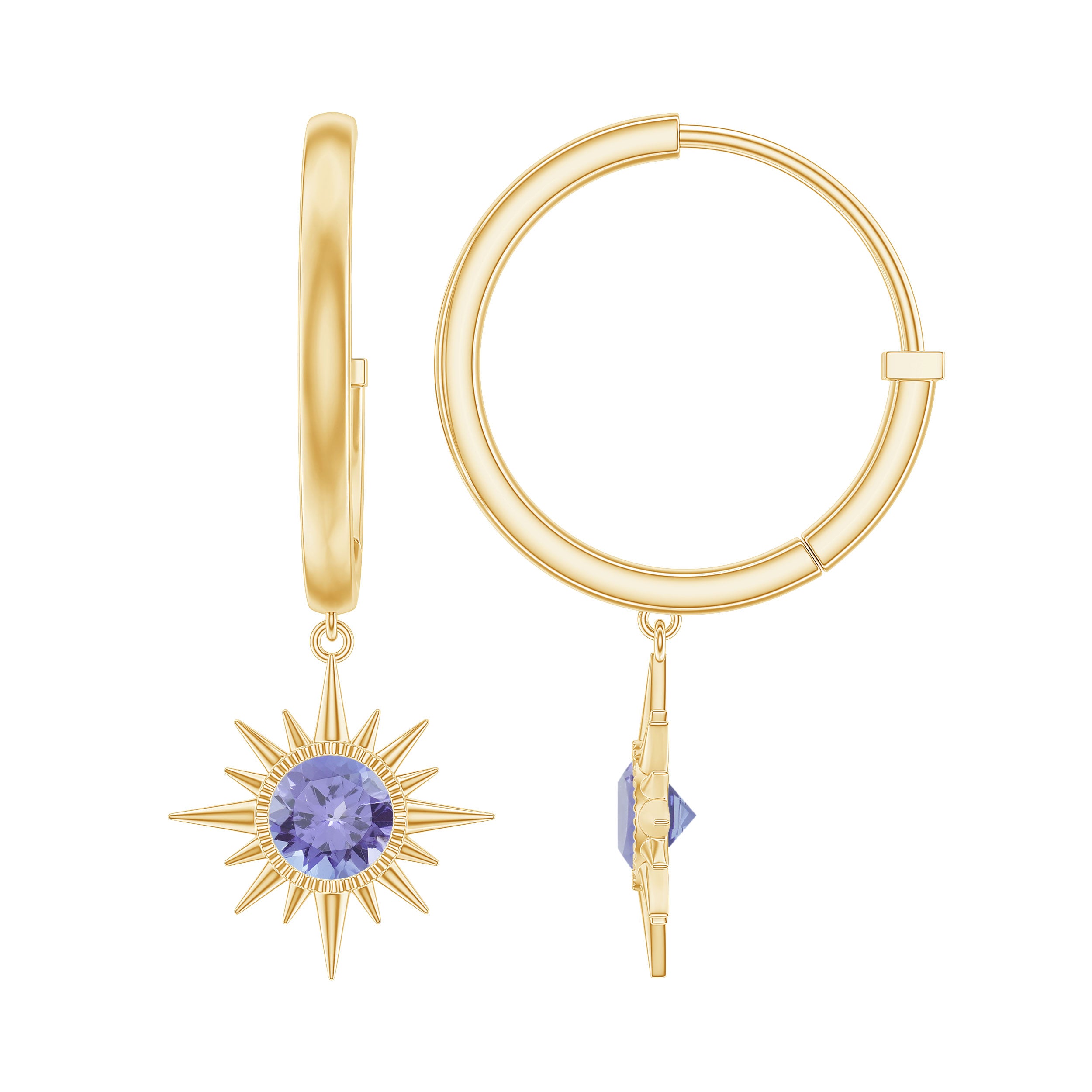Buy Real Tanzanite Earrings | Tanzanite Stud Earrings For Women