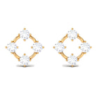 Rosec Jewels-1/2 CT Simple Diamond Gold Stud Earrings
