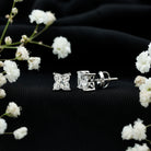 1.7 Carat Lily Cut Certified Lab Grown Diamond Solitaire Stud Earrings Lab - ( EF-VS ) - Rosec Jewels