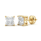 1.7 Carat Lily Cut Certified Lab Grown Diamond Solitaire Stud Earrings Lab - ( EF-VS ) - Rosec Jewels