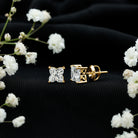 1.7 Carat Lily Cut Certified Lab Grown Diamond Solitaire Stud Earrings Lab - ( EF-VS ) - Rosec Jewels