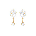 Rosec Jewels-1 CT Certified Diamond Gold Drop Dangle Earrings