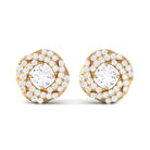 Rosec Jewels-1/2 CT Classic Diamond Swirl Stud Earrings