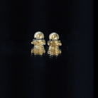 Natural 1.48 Carat Marquise Cut Citrine Stud Earrings AAA 14K Yellow Gold Plated Silver - Rosec Jewels