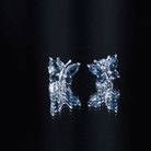 Butterfly Stud Earrings with London Blue Topaz AAA - Rosec Jewels