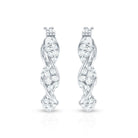 Certified Moissanite Big Hoop Earrings for Her D-VS1 - Rosec Jewels