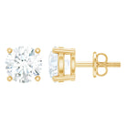 Rosec Jewels-Certified 2 Carat Lab Grow Diamond Earrings with Screw Back