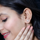 5 MM Round Moissanite Solitaire Screw Back Stud Earrings D-VS1 - Rosec Jewels