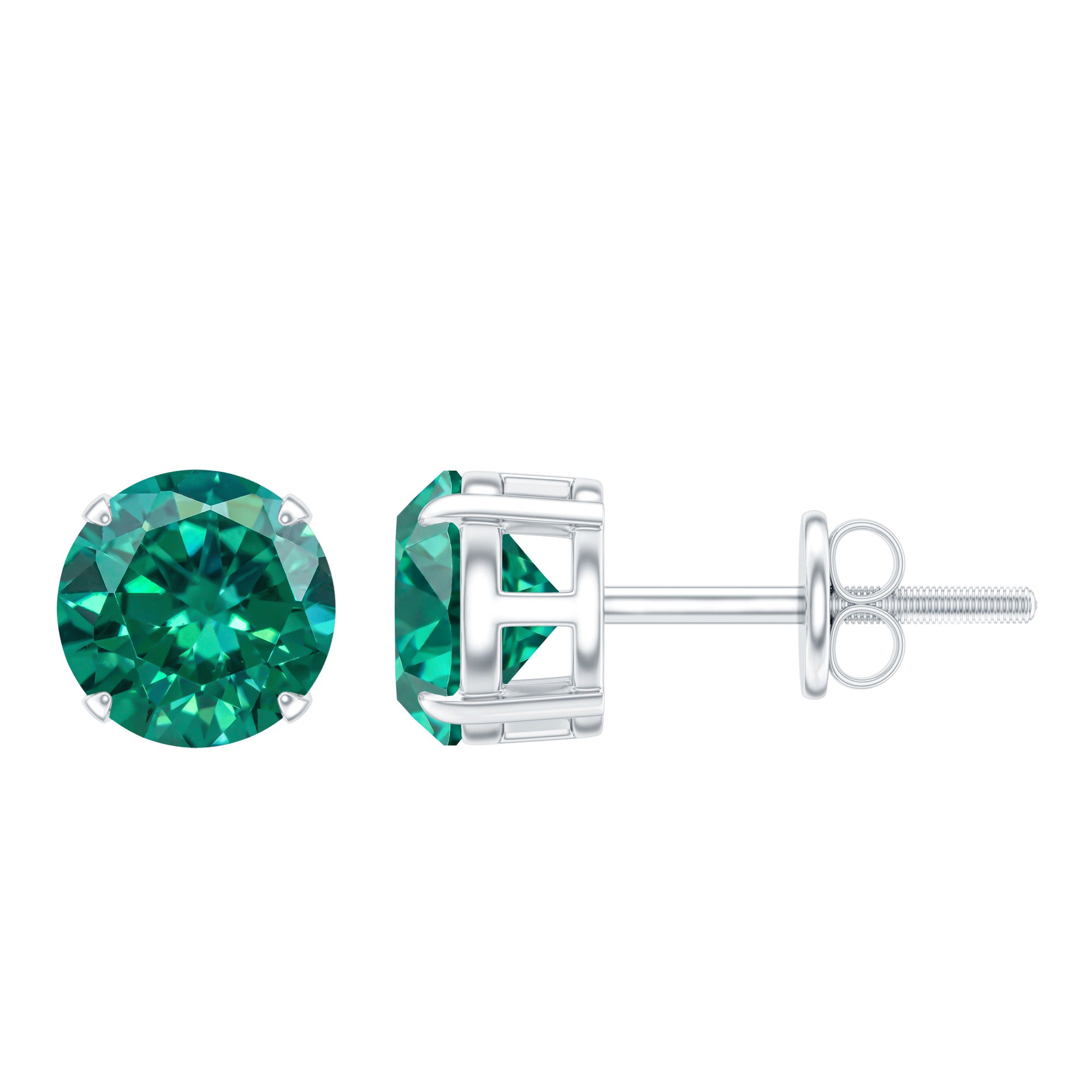 Lab Grown Emerald Earrings | Studs, Drops & Hoops – Rosec Jewels