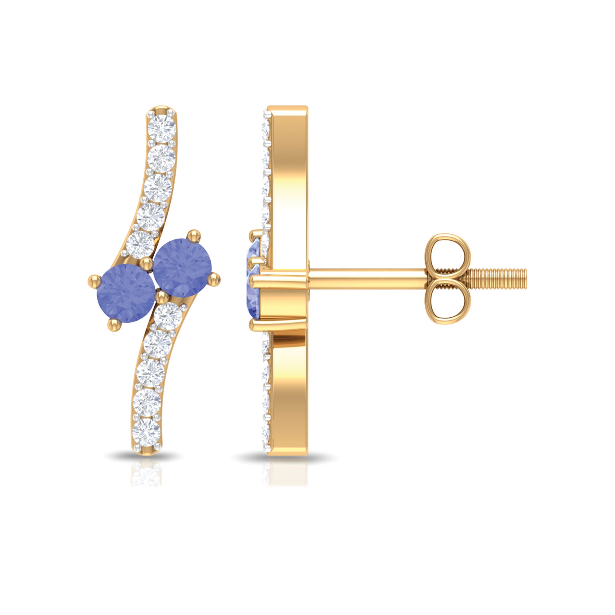 Buy Real Tanzanite Earrings | Tanzanite Stud Earrings For Women
