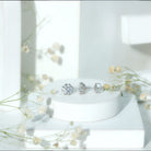 Brilliant Cut 1.90 Carat Moissanite Stud Earrings in Decorative Setting D-VS1 92.5 Sterling Silver - Rosec Jewels