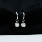 Rosec Jewels-Bezel Set Lab Grown Diamond Drop Earrings for Women