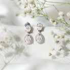 Rosec Jewels-Dangling Lab Grown Diamond Bridal Earrings