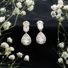 Rosec Jewels-Dangling Lab Grown Diamond Bridal Earrings
