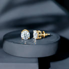 Rosec Jewels-Prong Set Lab Created Diamond Solitaire Stud Earrings