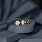 Rosec Jewels-Certified 8mm Round Diamond Studs with Screw Back