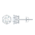 Rosec Jewels-Certified Lab Created Diamond Crown Earrings for Women