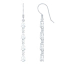 Rosec Jewels-Lab Grown Diamond Long Dangling Earrings