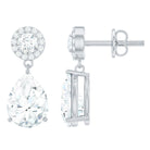 Rosec Jewels-Certified Lab Grown Diamond Dangling Bridal Earrings