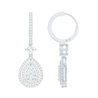 Rosec Jewels-Certified Lab Created Diamond Wedding Earrings For Bride