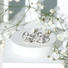 Rosec Jewels-Certified Lab Created Diamond Heart Infinity Stud Earrings