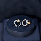 Rosec Jewels-Lab Grown Front Facing Diamond Hoop Earrings for Women