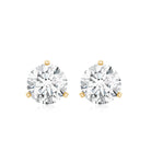 1 Carat Certified Moissanite Martini Stud Earrings D-VS1 - Rosec Jewels