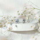 Certified 2.7 Carat Moissanite Stud Earrings in Silver D-VS1 92.5 Sterling Silver - Rosec Jewels