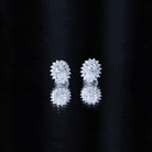 2 Carat Oval Moissanite Halo Stud Earrings In Sterling Silver D-VS1 92.5 Sterling Silver - Rosec Jewels