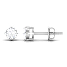 Dainty Diamond Solitaire Stud Earrings Natural - ( HI-SI ) - Rosec Jewels