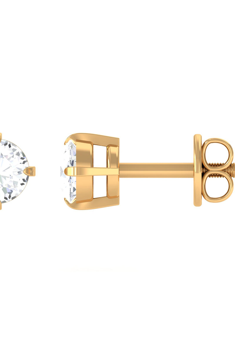 Rosec Jewels 0.18 CT Natural Round Diamond Solitaire Stud Earrings