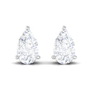 Rosec Jewels-Pear Cut Diamond Solitaire Stud Earrings