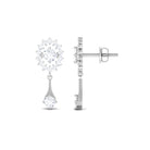 Rosec Jewels-1 CT Certified Diamond Gold Drop Dangle Earrings