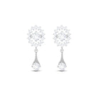 Rosec Jewels-1 CT Certified Diamond Gold Drop Dangle Earrings