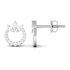 Rosec Jewels-Nature Inspired Diamond Eternity Stud Earrings