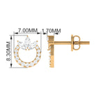 Rosec Jewels-Nature Inspired Diamond Eternity Stud Earrings